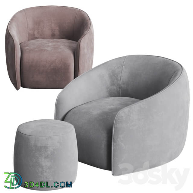 My Home Collection Baloo Armchair and Pouf