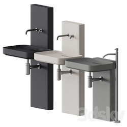 Agape Petra Pedestal Washbasin 