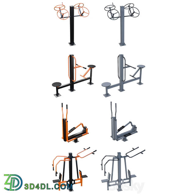 Street fitness equipment 01