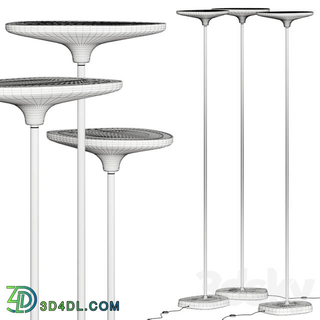 Makris Flat T Floor Lamps 3D Models