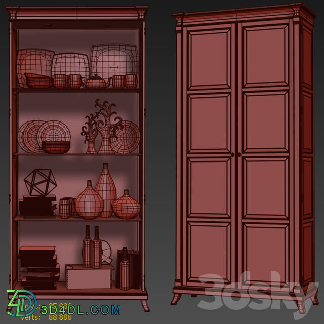 Wardrobe Display cabinets Quinn. Cabinet showcase by Hickory White