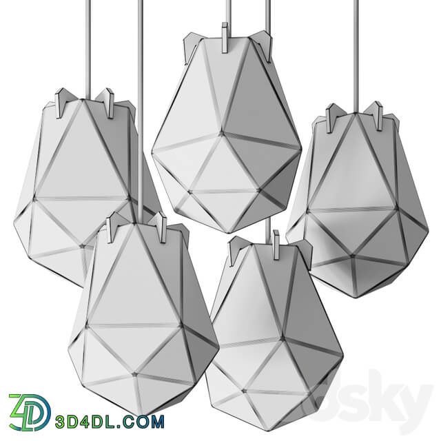Gabriel Scott Briolette Pendant Lamps Pendant light 3D Models