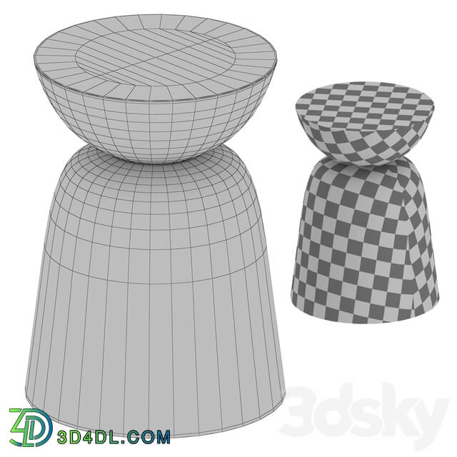 Fernando Accent Table Crate and Barrel 3D Models