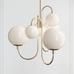 Pelle Chandelier Gooseneck West Elm Pendant light 3D Models 