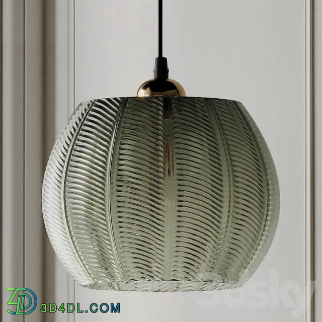 Louis Green Glass Pendant Light from Beaumonde Pendant light 3D Models