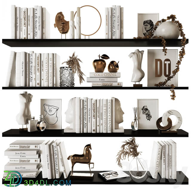 Decorative shelf filling set 9