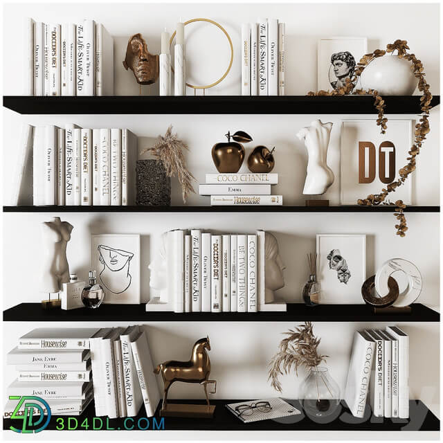 Decorative shelf filling set 9