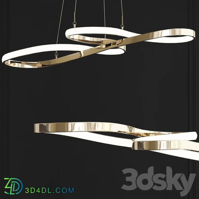 Minimalism DIY Hanging Modern Led Pendant light 3D Models