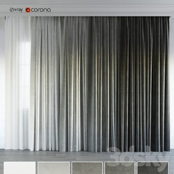 gray gradient curtain. 