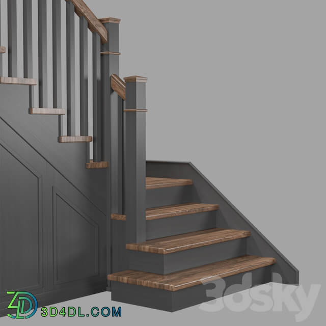 Staircase with pantry