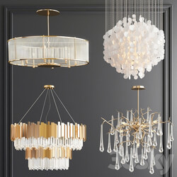 Four Exclusive Chandelier Collection 66 Pendant light 3D Models 