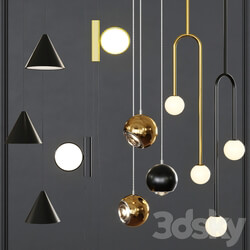 Pendant lights set 031 Pendant light 3D Models 