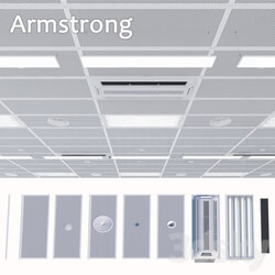 Armstrong ceiling system with a set of elements 2 