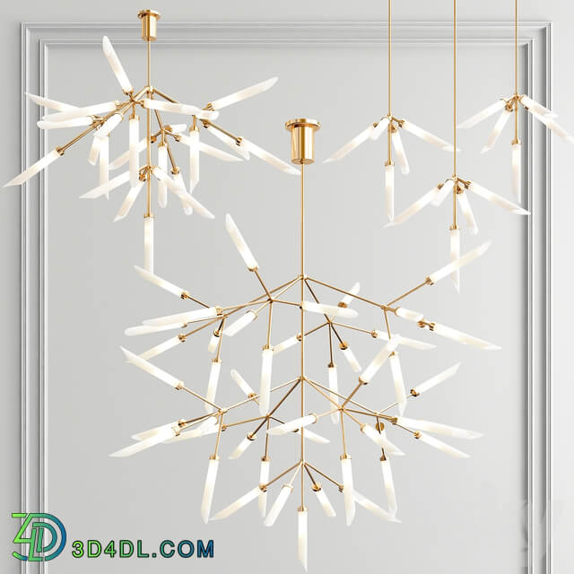 Spur Grande Chandelier Collection 3 type Pendant light 3D Models