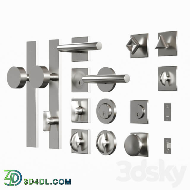 Door handle set 02 by School House