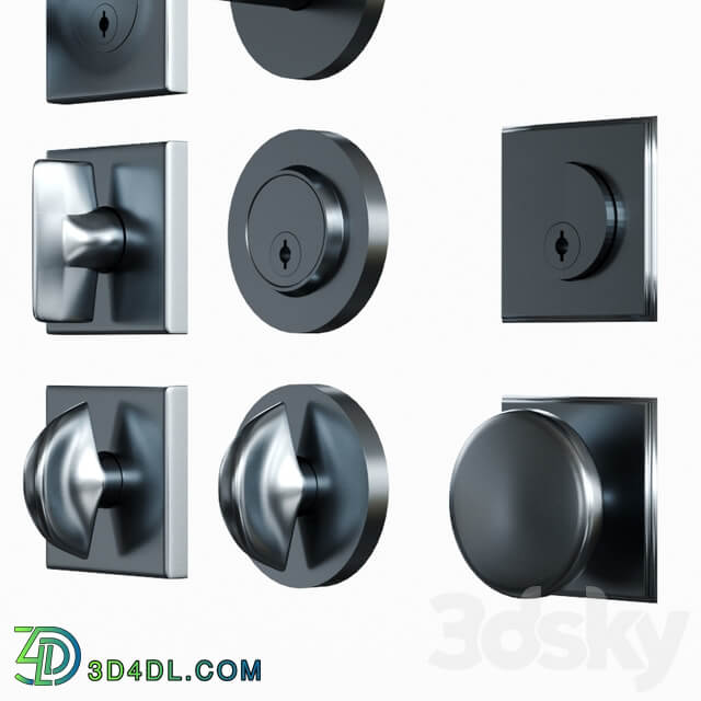 Door handle set 02 by School House