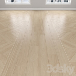 Wood Parquet Oak cream 3 types herringbone linear chevron. 