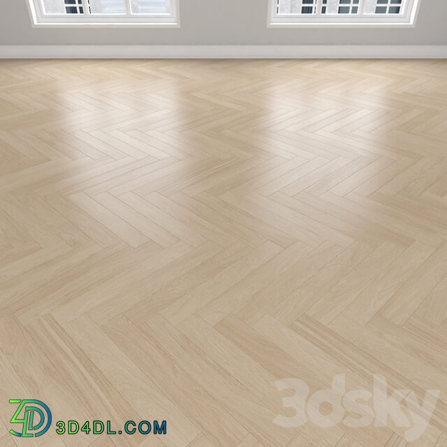 Wood Parquet Oak cream 3 types herringbone linear chevron.