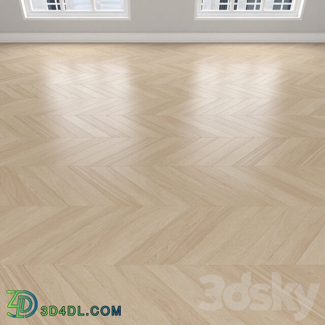 Wood Parquet Oak cream 3 types herringbone linear chevron.