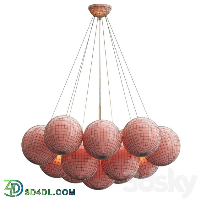 Anna chandelier Pendant light 3D Models