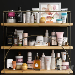 Collection of cosmetics for beauty salons shops or bathrooms 3D Models 