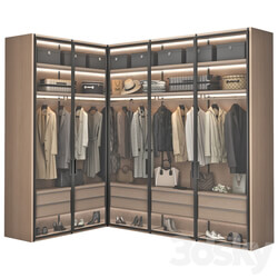 Wardrobe Display cabinets Walk in Closet 98 part 5 