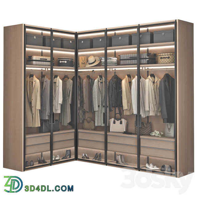 Wardrobe Display cabinets Walk in Closet 98 part 5