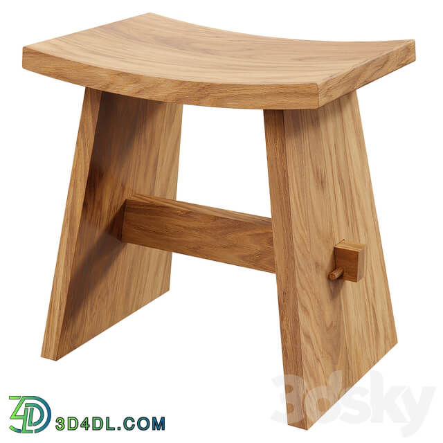 Zara Home The wooden stool in the style of rustic