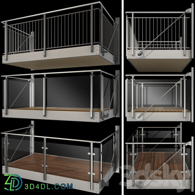 Metal balcony 3 types of console balconies 