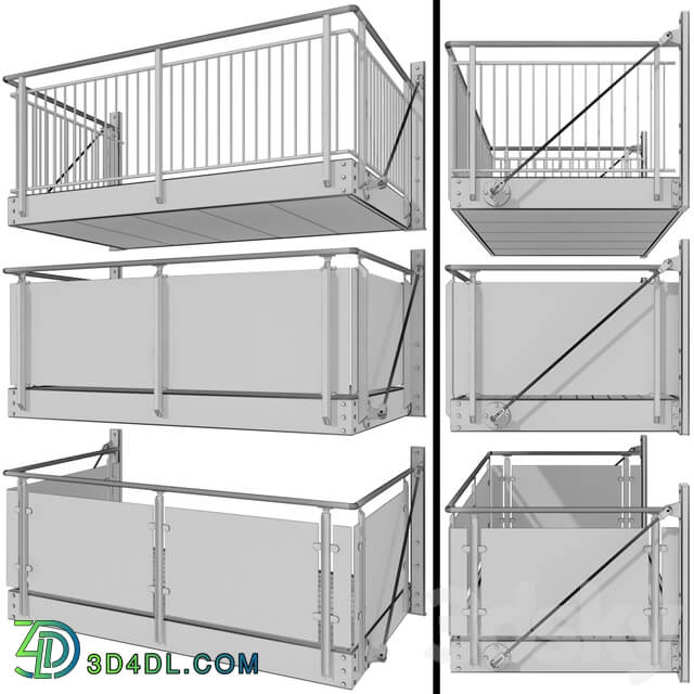 Metal balcony 3 types of console balconies 