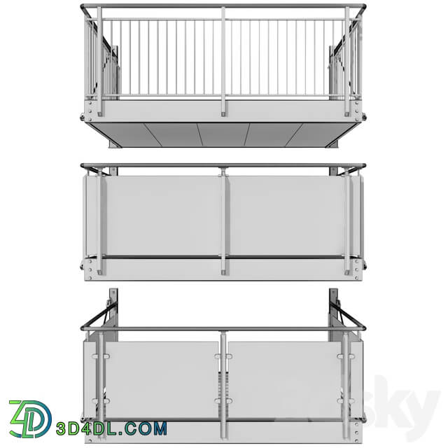 Metal balcony 3 types of console balconies 