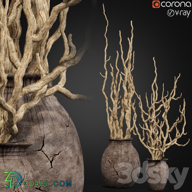 Other decorative objects Decorative dry branch 01