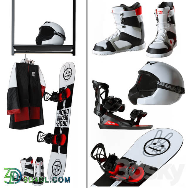 Clothes Snowboard set