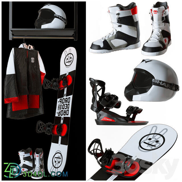 Clothes Snowboard set