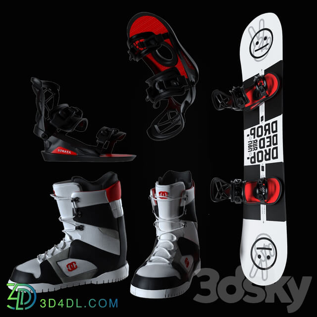 Clothes Snowboard set