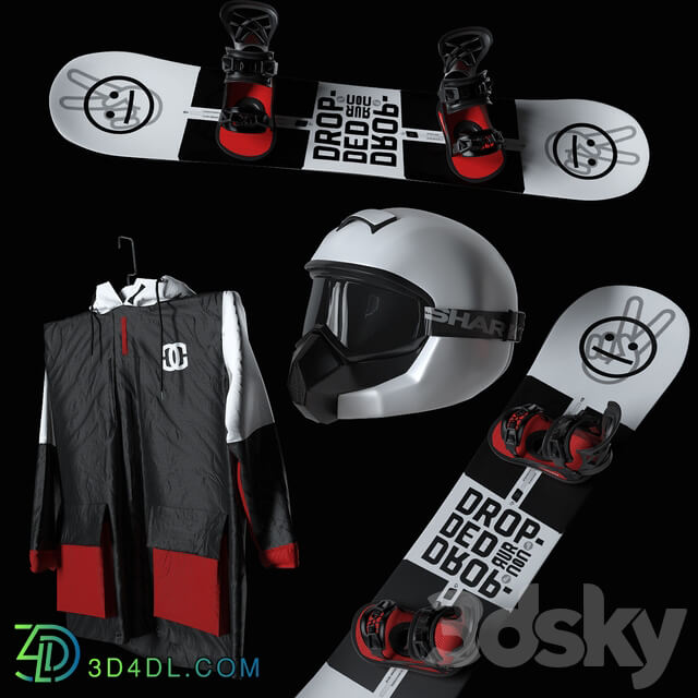 Clothes Snowboard set