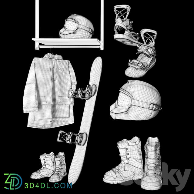 Clothes Snowboard set