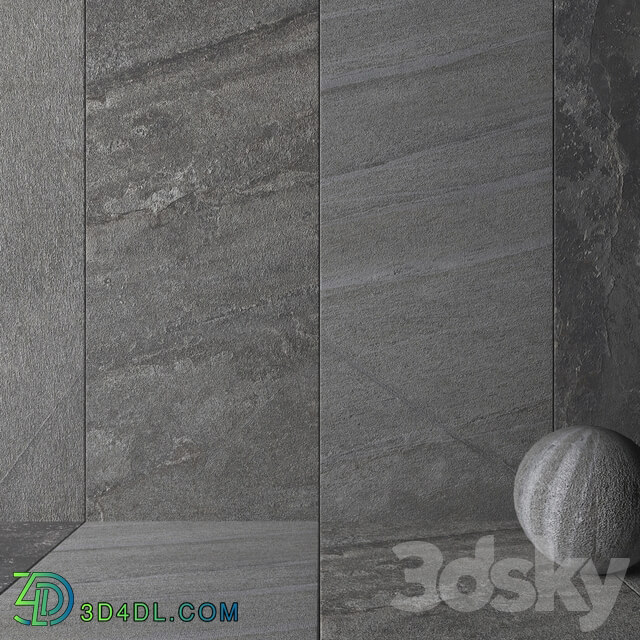 Stone Wall Santorini Gray Set 2