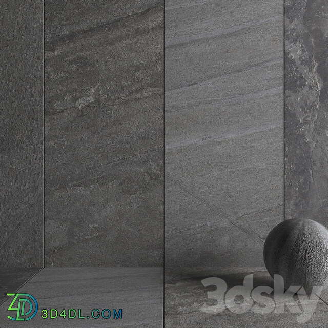 Stone Wall Santorini Gray Set 2