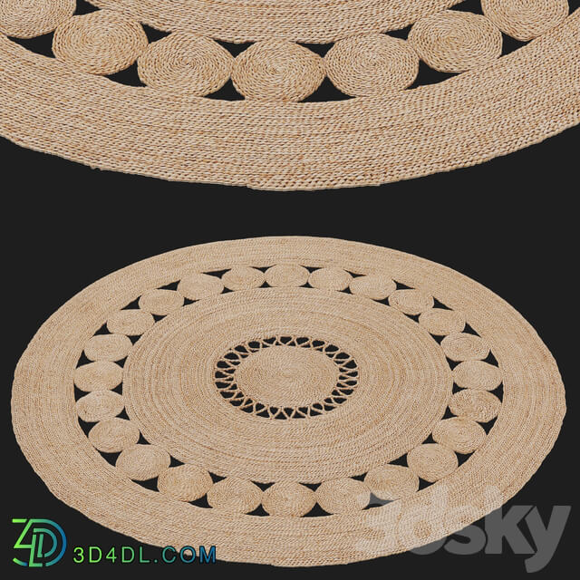 HM Home openwork jute rug