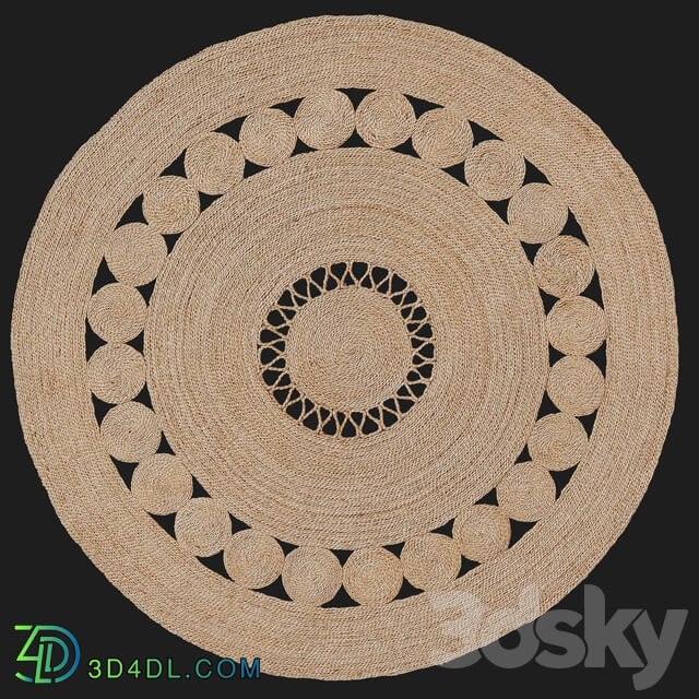 HM Home openwork jute rug