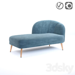 Velor daybed LEONE 