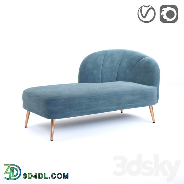 Velor daybed LEONE