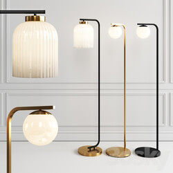 West elm floor lamp set 2 