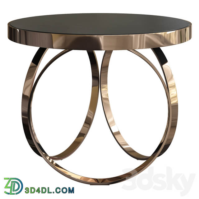 DOM Edizioni OTTOLINE GUERIDON CHROME SIDE TABLE