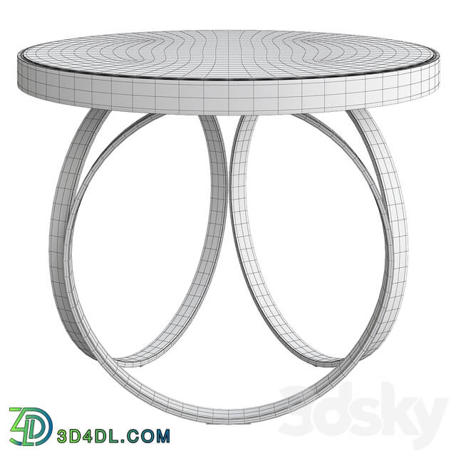 DOM Edizioni OTTOLINE GUERIDON CHROME SIDE TABLE