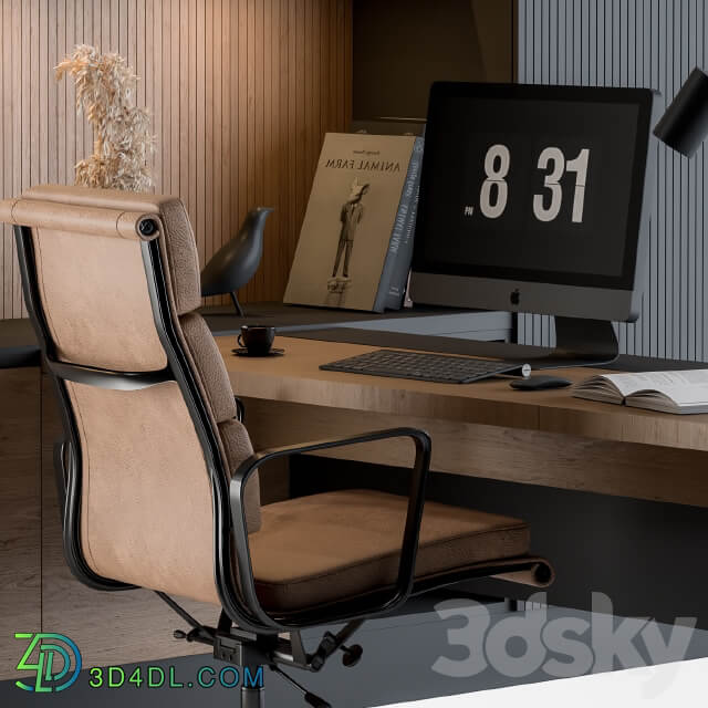 Office Furniture Manager Set 04