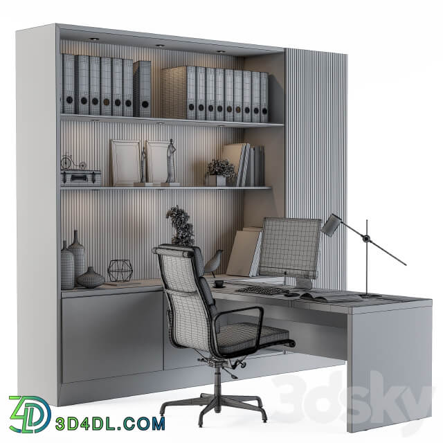 Office Furniture Manager Set 04