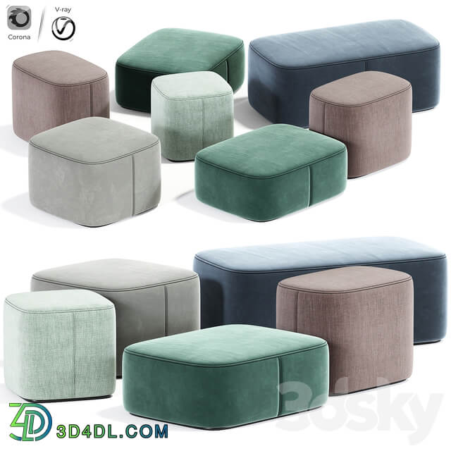 Alvin maris corner pouf