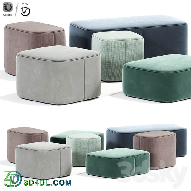 Alvin maris corner pouf